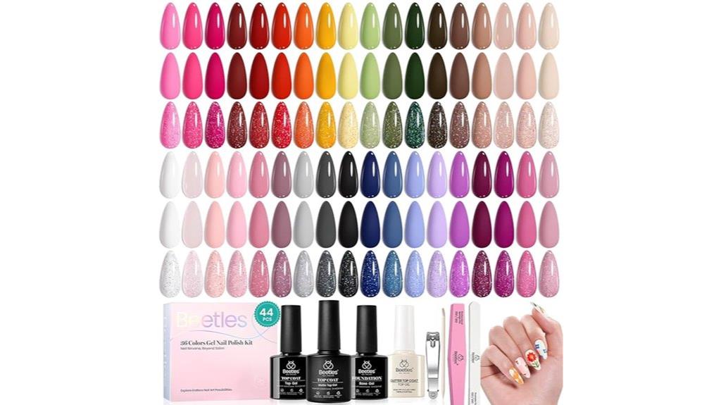 44 color gel nail set
