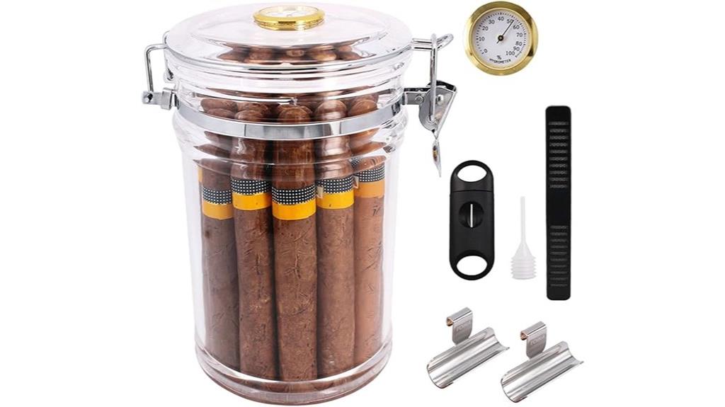 acrylic cigar jar pack
