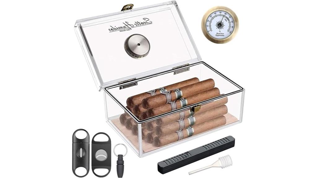 acrylic cigar storage jar