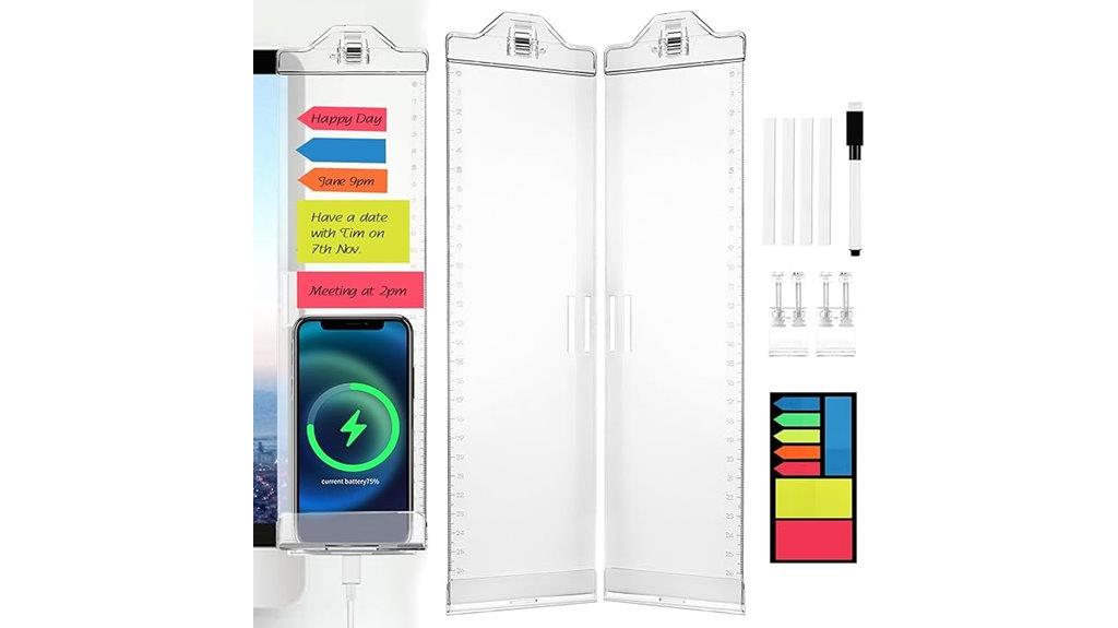 acrylic memo board set