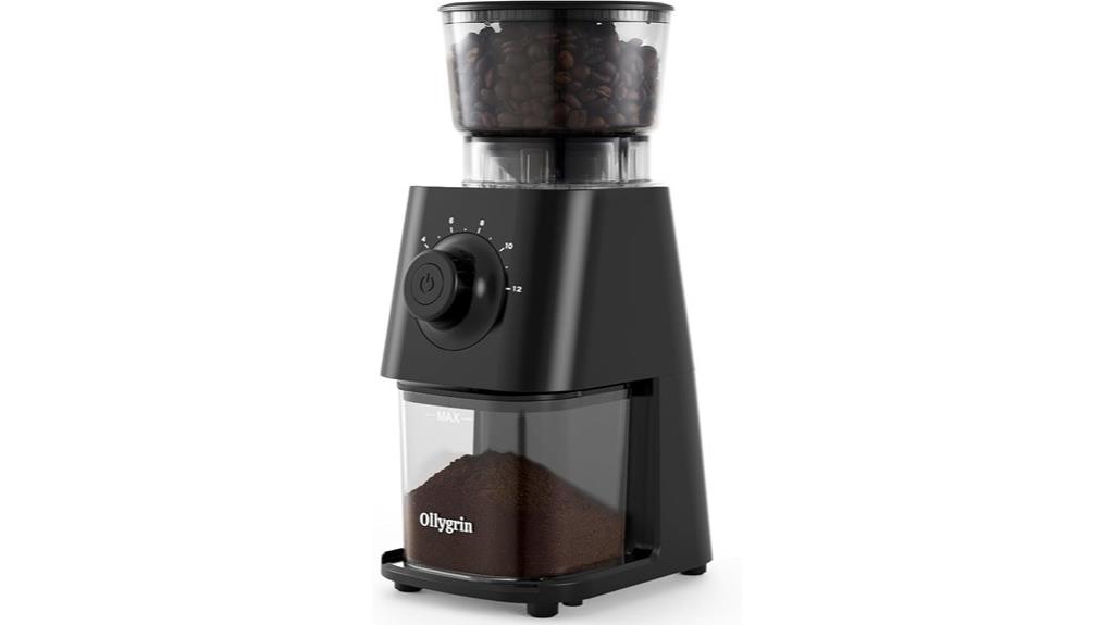 adjustable conical burr grinder