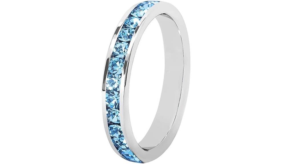artistic birthstone ring