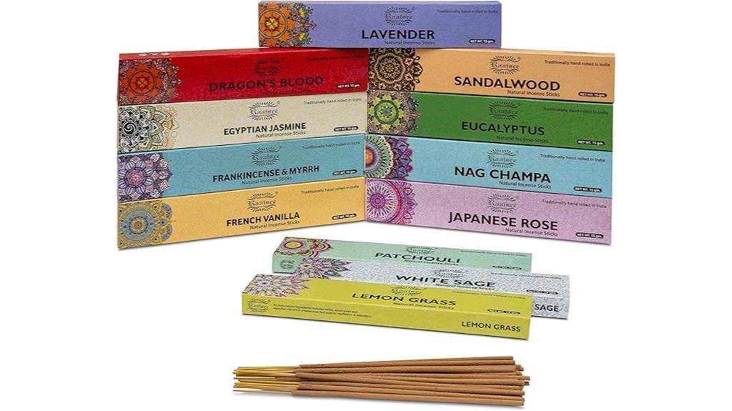 assorted incense stick pack