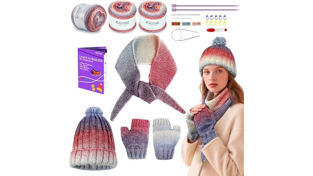 beginner knitting kit