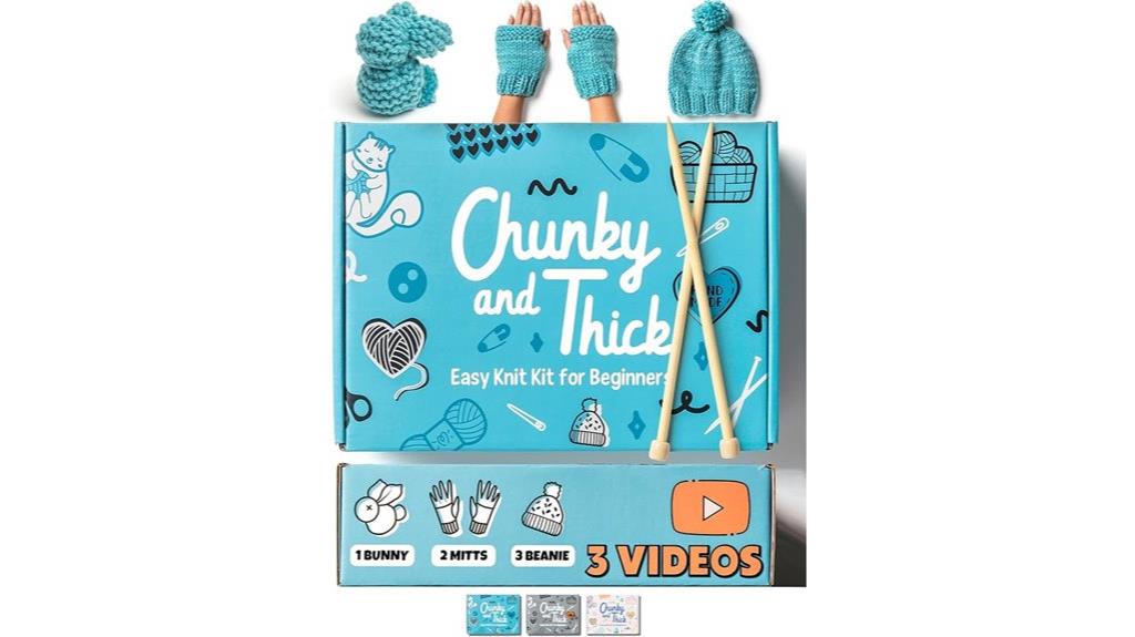 beginner knitting kit set