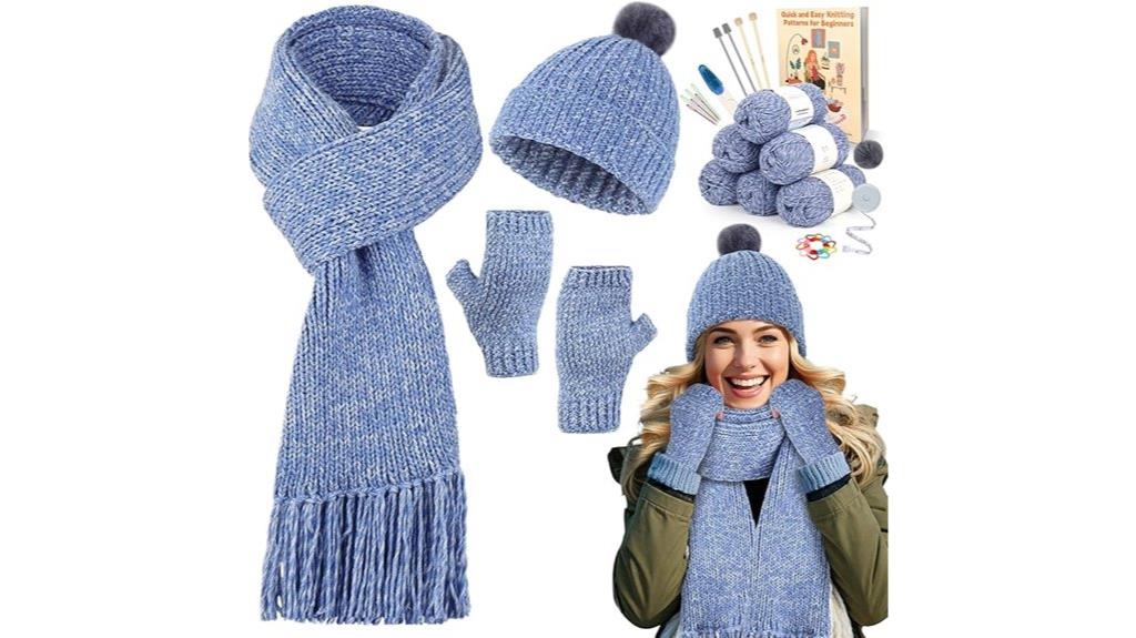 beginner knitting kit set