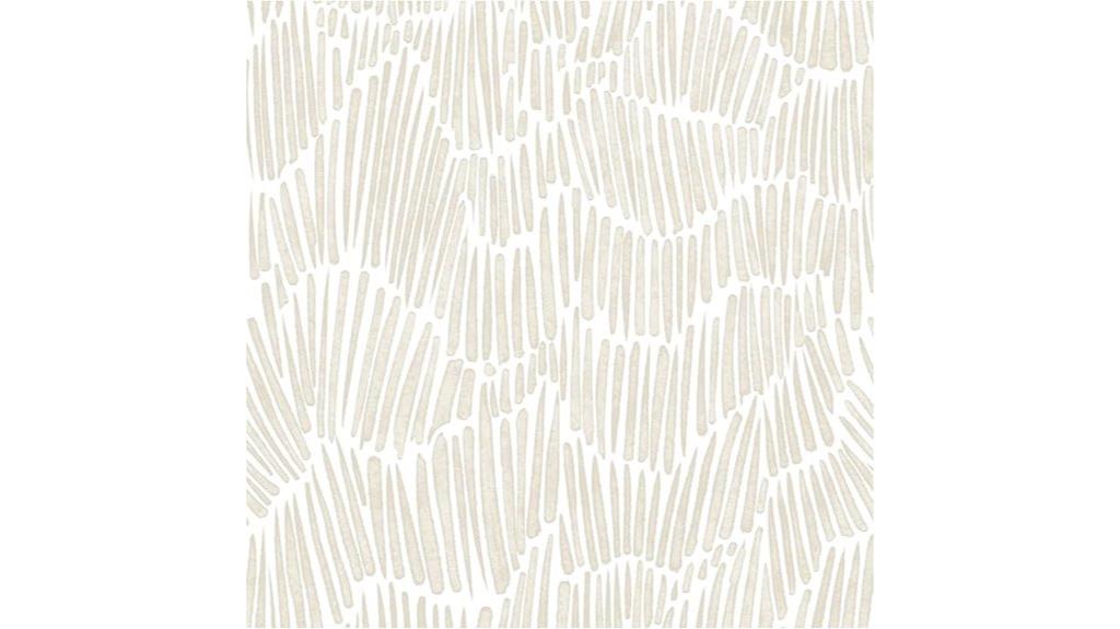 beige striped peel wallpaper