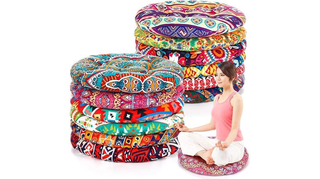 bohemian 12 piece floor cushions