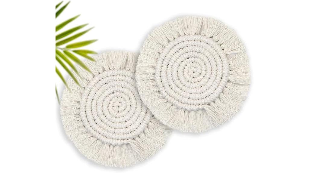 boho absorbent drink coasters