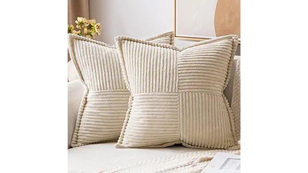 boho beige pillow set