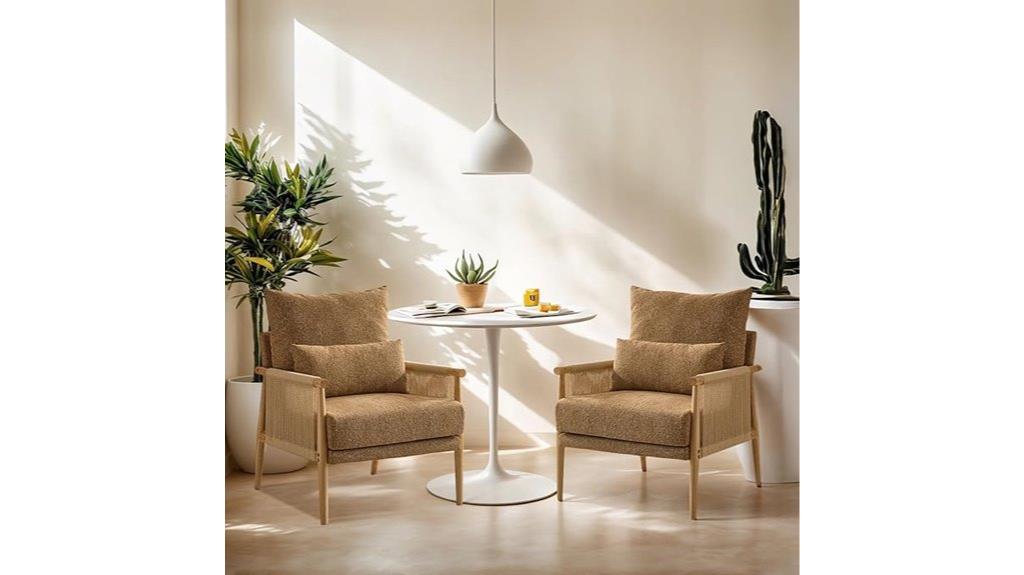 boho braid accent chairs