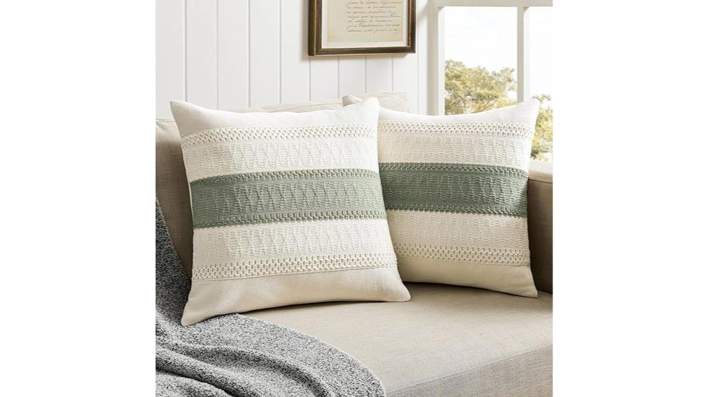 boho cotton pillow covers