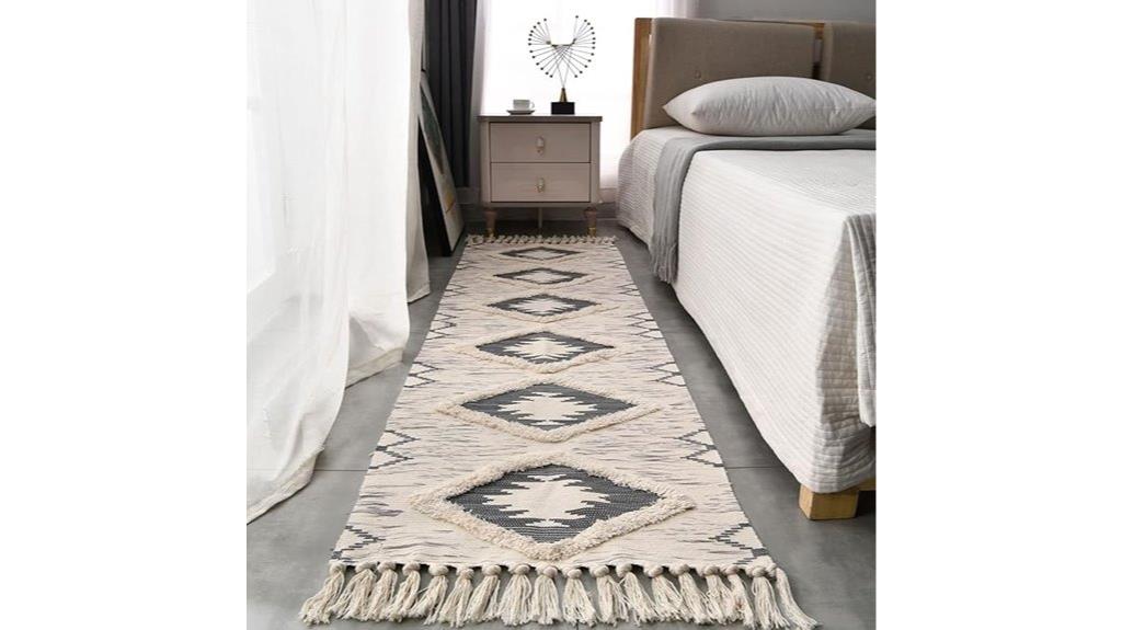 boho cotton runner rug