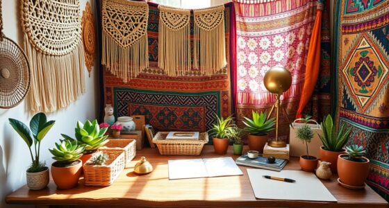 boho desk decor ideas