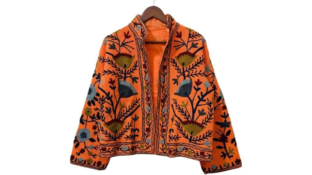 boho embroidered vintage coat