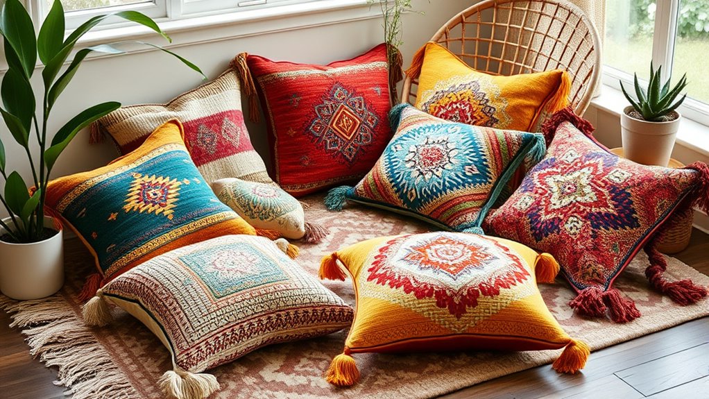 boho floor cushions list