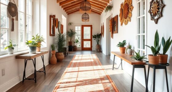 boho hallway runner ideas