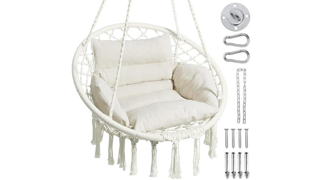 boho indoor outdoor swing