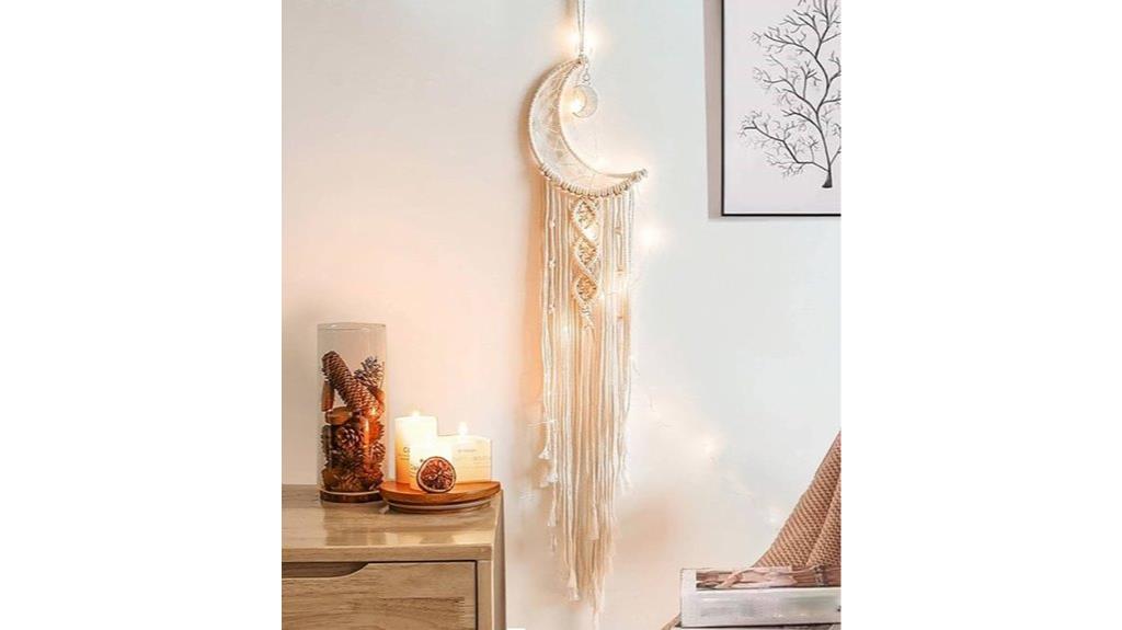 boho moon light decor
