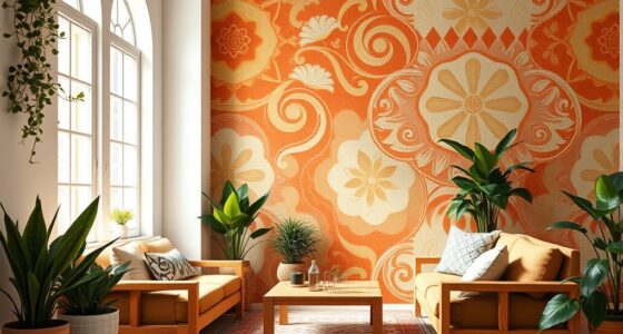 boho mural wallpaper ideas