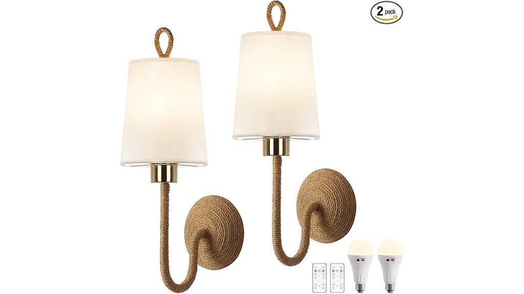 boho sconce lamps set