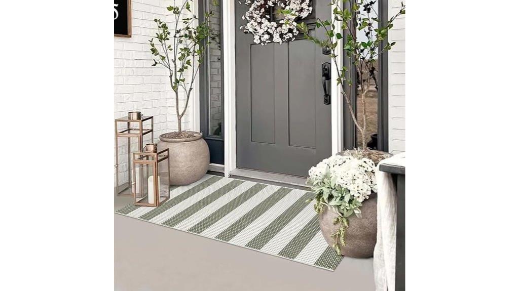 boho striped fall mat