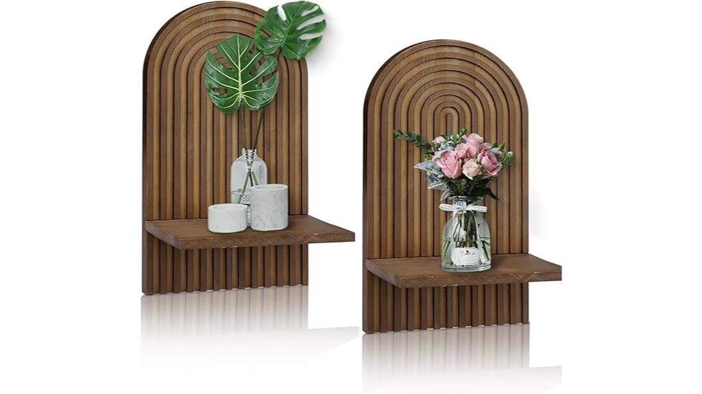 boho wall shelves set