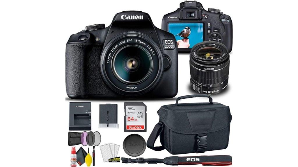 canon dslr with lens