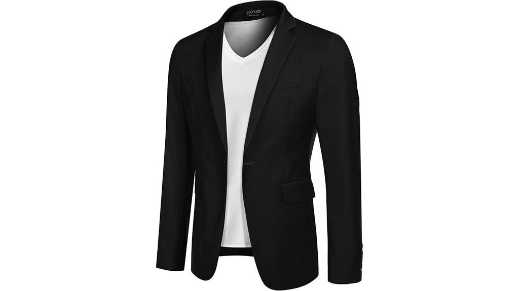 casual one button blazer