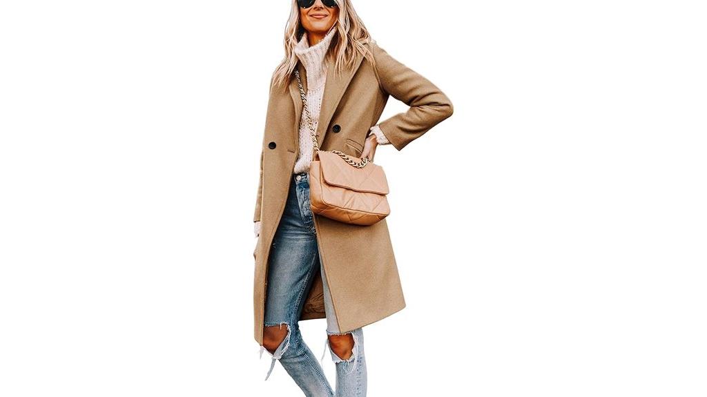 casual wool notch coat