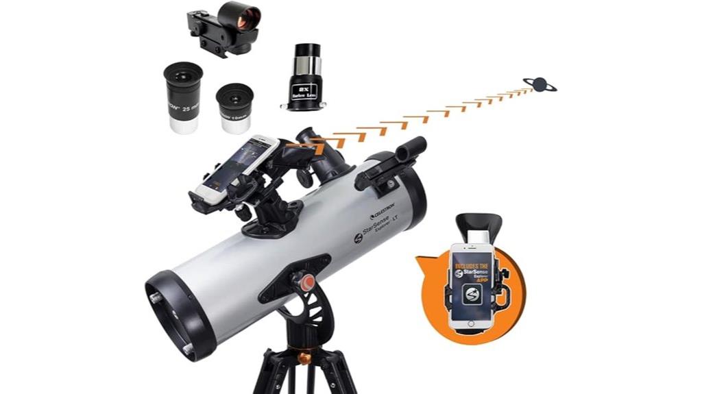 celestron smartphone stargazing telescope