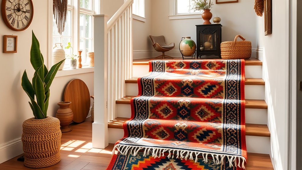 charming boho stair runners