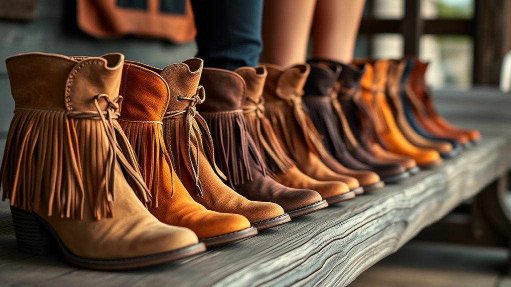chic boho ankle boots