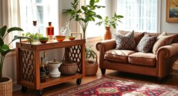 chic boho bar carts