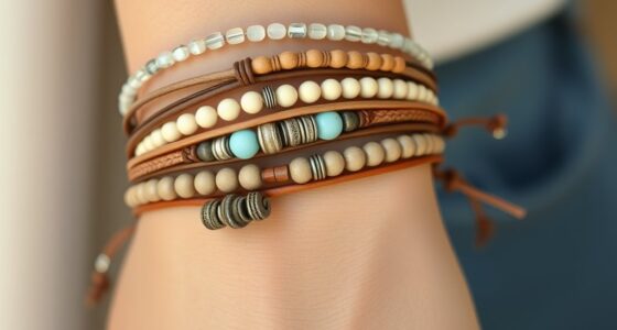 chic boho bracelet stacks