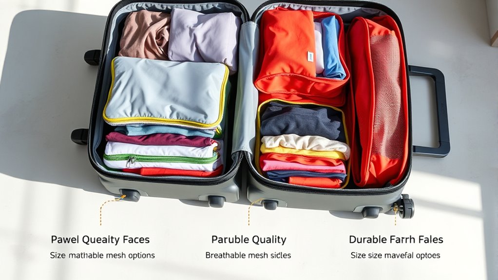 choosing durable functional packing cubes