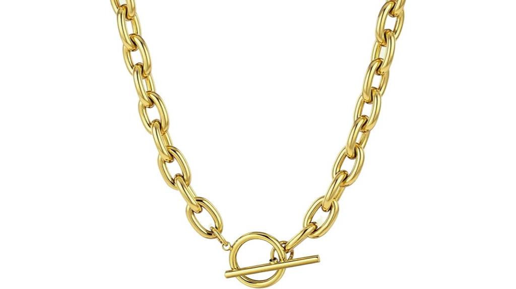 chunky 18k gold necklace