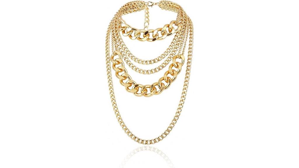 chunky gold women s necklace