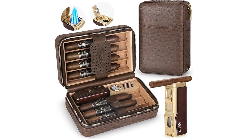 cigar humidor box set
