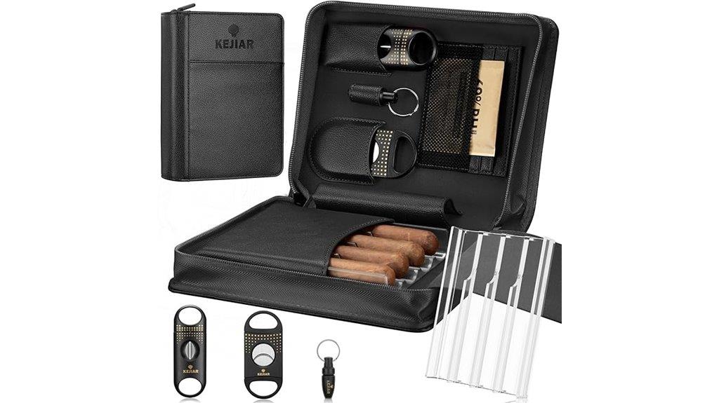 cigar storage and cutting set