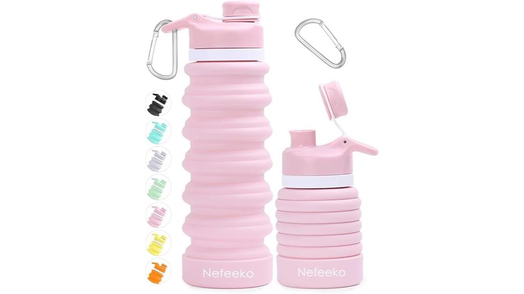collapsible silicone water bottle