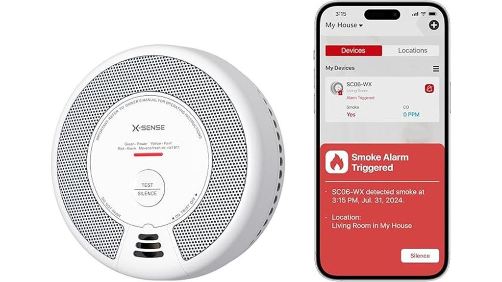 combined smoke co detector