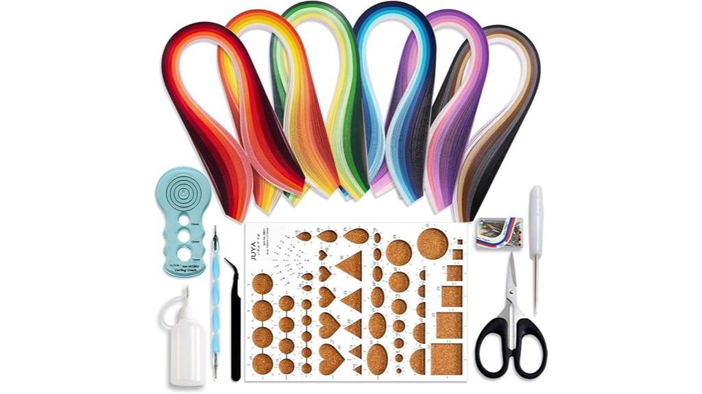 complete 30 color quilling kit