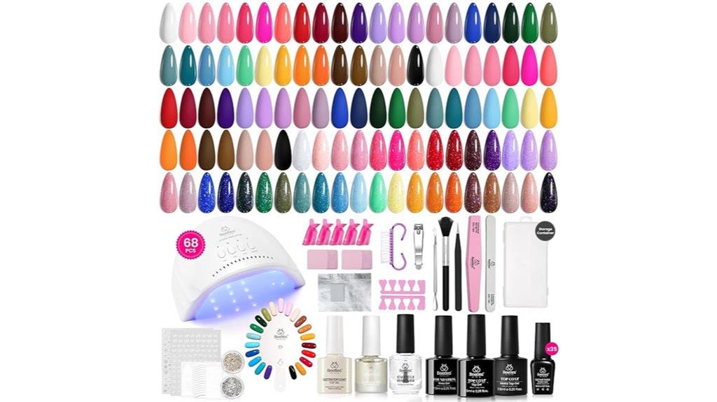 complete 68 piece nail set