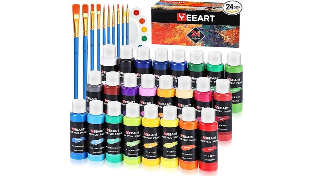 complete acrylic paint set