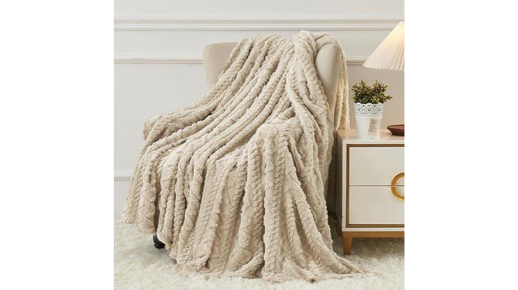 cozy lightweight fleece blanket