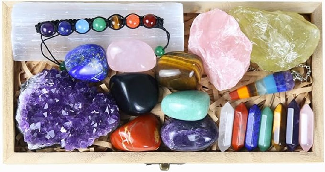 crystal healing kit box