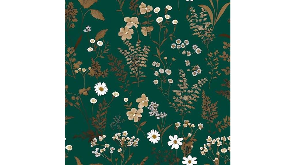 dark floral wallpaper roll