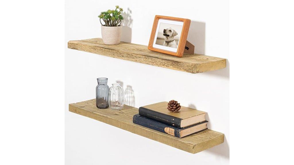 decorative wall floating shelves
