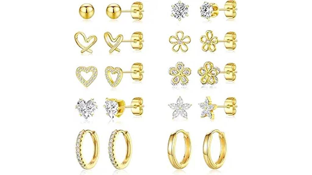 delicate gold ear jewelry